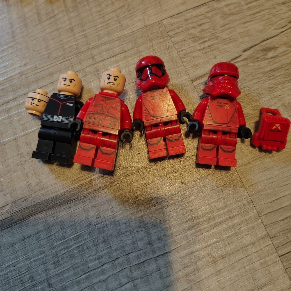 LEGO Star Wars Sith Trooper Minifigure Lot First Order Officer Red Jetpack 4pc